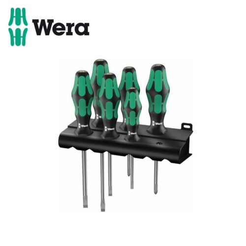 Комплект отвертки Kraftform Plus Lasertip прави и позидрив / WERA 05105656001 / 6 броя с поставка 1