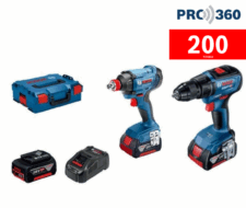 Bosch Комплект Винтоверт GSR 18V-50 и Гайковерт GDX 180 с 3x5.0 Ah и зарядно в L-BOXX / 06019G5227 /
