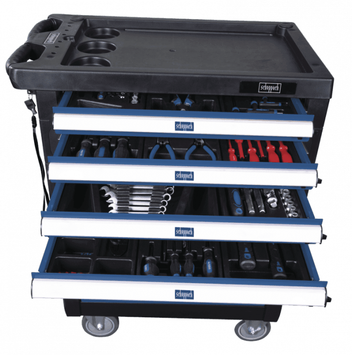 Количка за инструменти, 263 части Scheppach TW1000 / 5909304900 / 9