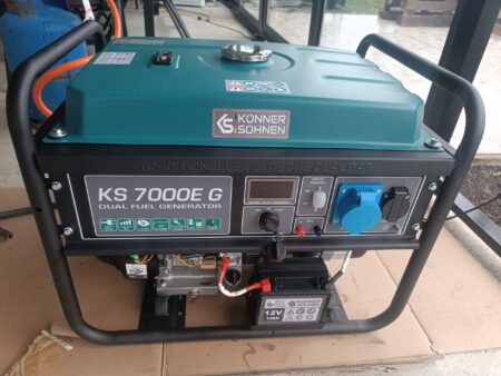 Генератор за ток на газ/бензин с AVR, 5500W, / KS 7000E G / 12