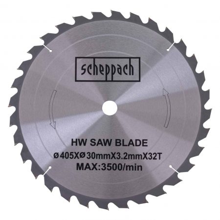 Диск за циркуляр диаметър 405 x 30 x 3.2 x 2.2 мм / Z 32 / Scheppach 3905103702 / 1