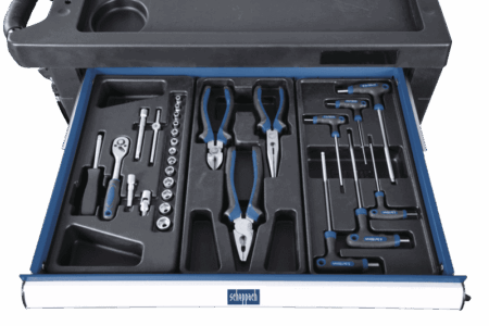 Количка за инструменти, 263 части Scheppach TW1000 / 5909304900 / 11