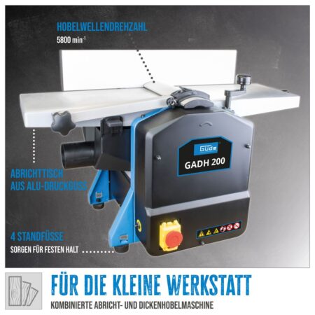 Абрихт - Щрайхмус 1250W 204mm GUDE GADH 200 / 55440 / 2