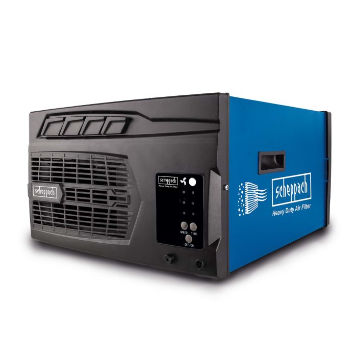 Професионален въздушен филтър Scheppach HDA-14 – 740 m³/h, 110 W, с дистанционно управление / 5903001901 / 6