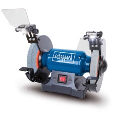 Шмиргел с LED работна лампа Scheppach SM200L / 5903109901 /