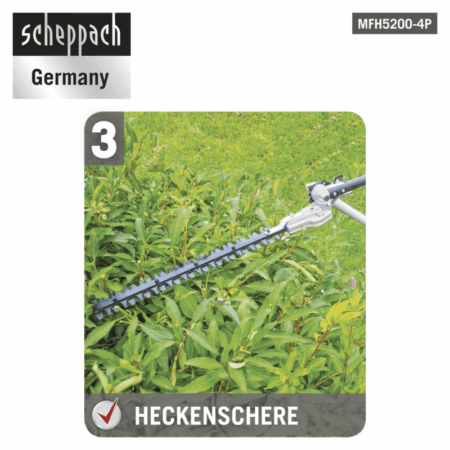 Моторен тример 4в1 Scheppach MFH5200-4P / 5904804904 / 1.8HP 6
