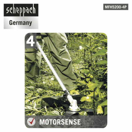 Моторен тример 4в1 Scheppach MFH5200-4P / 5904804904 / 1.8HP 7