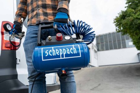 Безмаслен компресор 8bar, 6l, Scheppach HC06 / 5906153901 / 11