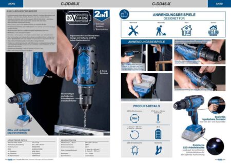Акумулаторен Винтоверт Scheppach IXES C-DD45-X / 5909238900 / 5