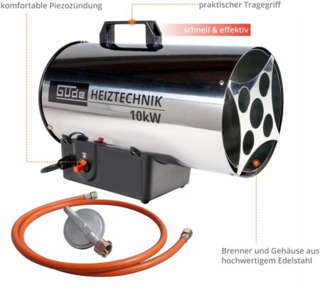 Газов калорифер GUDE GGH 10, 10kW 6