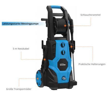 Водоструйка GÜDE GHD 3200-225 – 225 bar, 3200 W / 85927 / 12