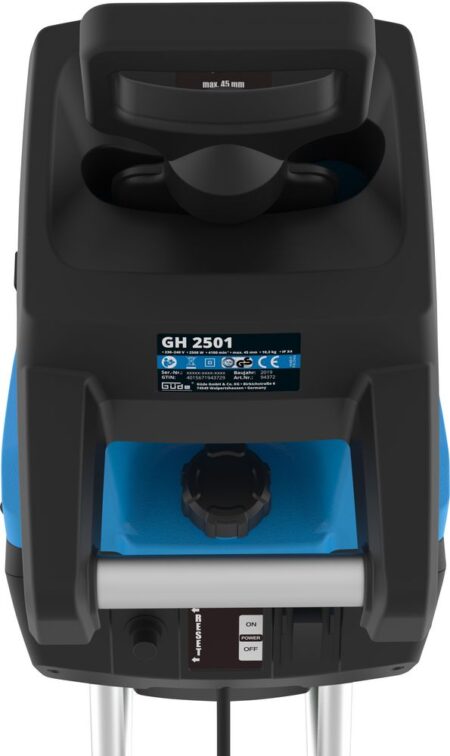 Дробилка за клони 2500W 45л GUDE GH 2501 / 94372 / 5