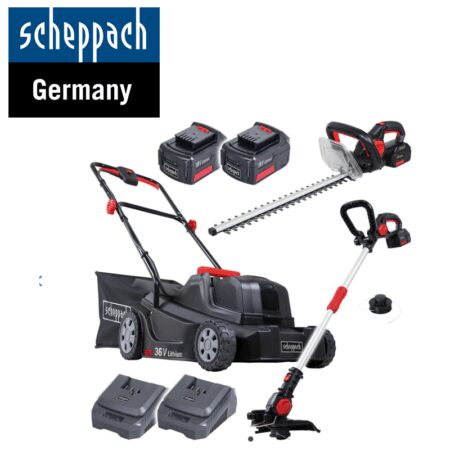 Акумулаторен Градински комплект 18V GS18-3Li (2 x 4.0Ah батерии ) / Scheppach 5909102903 / 2