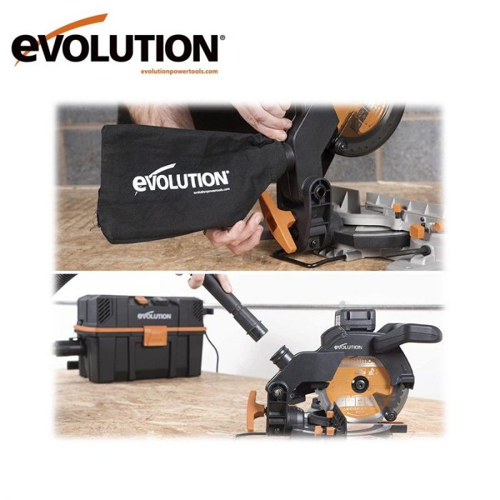 Акумулаторен потапящ циркуляр 185mm, 18V, Evolution R185CMS-Li / 088-0001B / 8