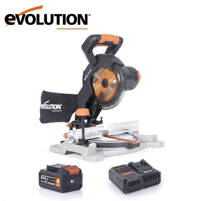 Акумулаторен потапящ циркуляр 185mm, 18V, Evolution R185CMS-Li / 088-0001B / 9