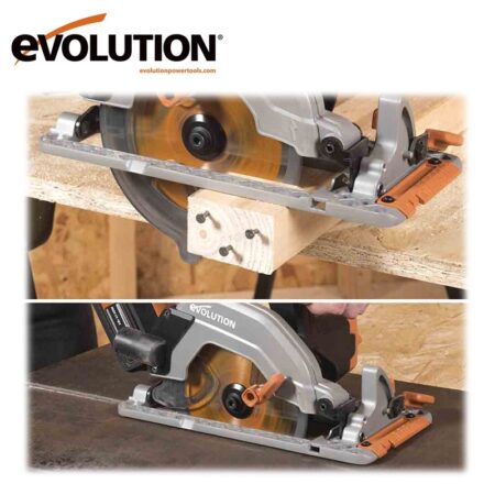 Акумулаторен ръчен циркуляр, 165мм, 18V Evolution R165CCS-Li / 066-0001B / 7