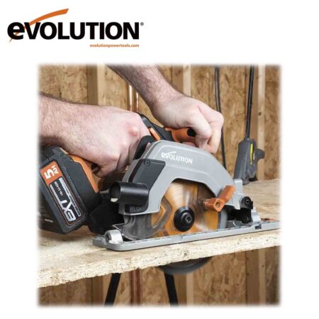 Акумулаторен ръчен циркуляр, 165мм, 18V Evolution R165CCS-Li / 066-0001B / 8
