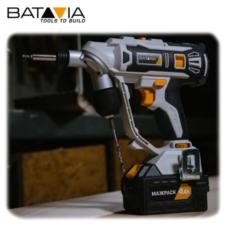 Акумулаторна бормашина и отвертка 2 в 1 Maxxpack 18V / BATAVIA 7063778 / 3