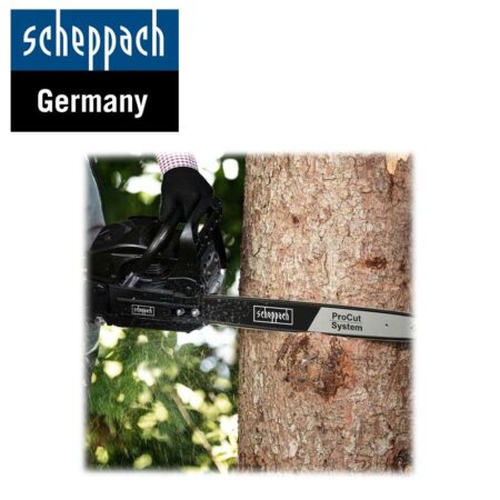 Бензинов верижен трион / Резачка / Дърворезачка CSP50 / Scheppach 5910120903 / 45 см дължина на режещата шина 2