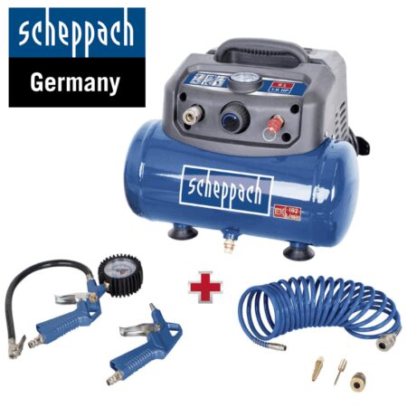 Безмаслен компресор 8bar, 6l, Scheppach HC06 / 5906153901 / 16