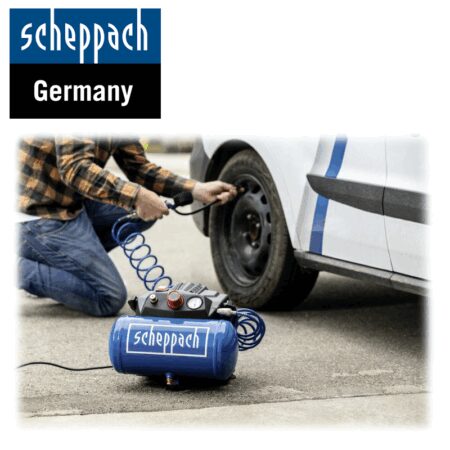 Безмаслен компресор 8bar, 6l, Scheppach HC06 / 5906153901 / 19