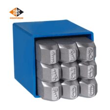 Цифри за набиване комплект 12 мм, точков стил / Gravurem-RP 14312000 /