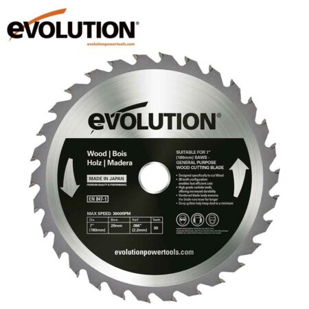 Циркулярен диск за дърво 40T (K009B) / Evolution GW180TCT-30 / 1