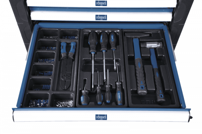 Количка за инструменти, 263 части Scheppach TW1000 / 5909304900 / 7