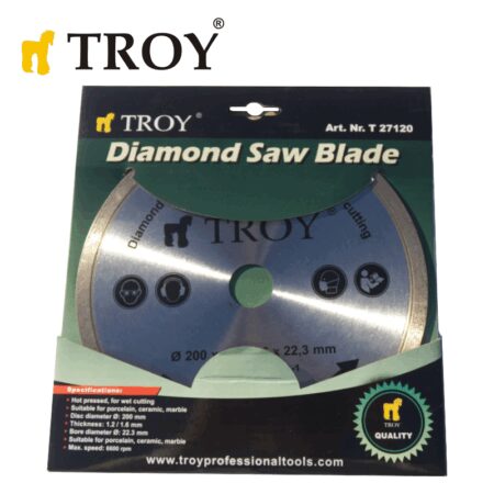 Диамантен диск с диаметър 200 мм / Troy 27120 / 3