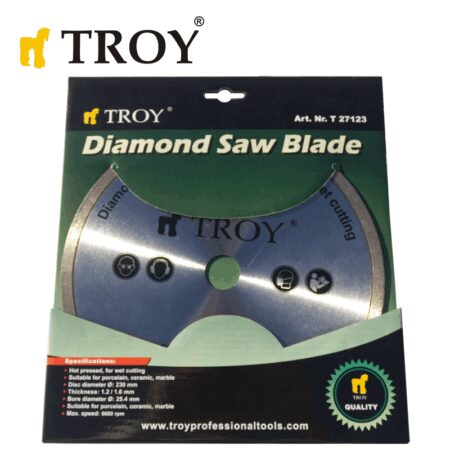 Диамантен диск / Диамантина - диаметър 230 мм / Troy 27123 / 3