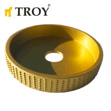 Диск за дърво - за ъглошлайф / Диск за шлайфане на дърво 100 mm / Troy 25090 /