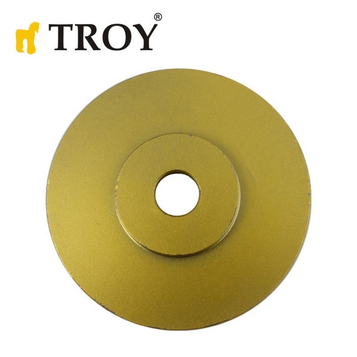 Диск за дърво - за ъглошлайф / Диск за шлайфане на дърво / Troy 25073 / 100 мм - овал - полусферичен профил 2
