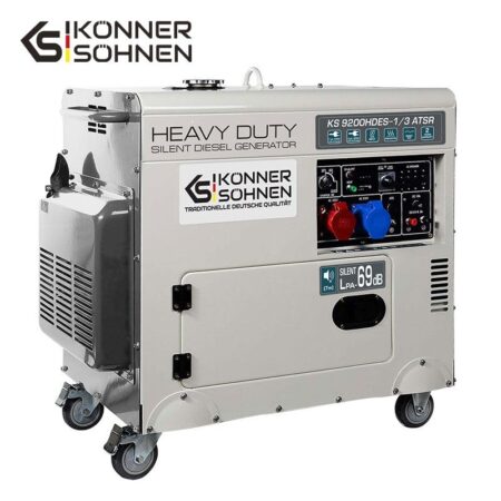 Тих Дизелов генератор за ток с AVR, ATSR, 7500W,/ KS 9200HDES-1/3 ATSR / 2