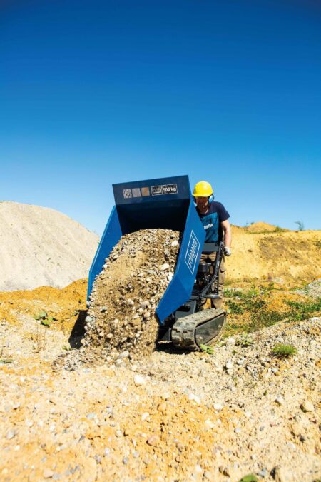 Бензинов верижен дъмпер самосвал 500kg, 6.5HP / Scheppach DP5000 / 12