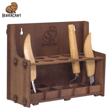 Дървена поставка за инструменти, тъмно дърво - импрегнирано / BeaverCraft TH20dark / 3