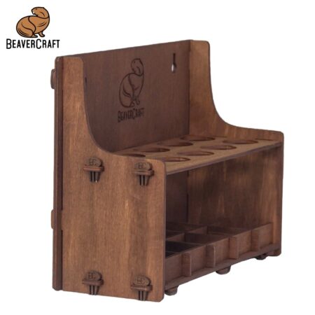 Дървена поставка за инструменти, тъмно дърво - импрегнирано / BeaverCraft TH20dark / 4