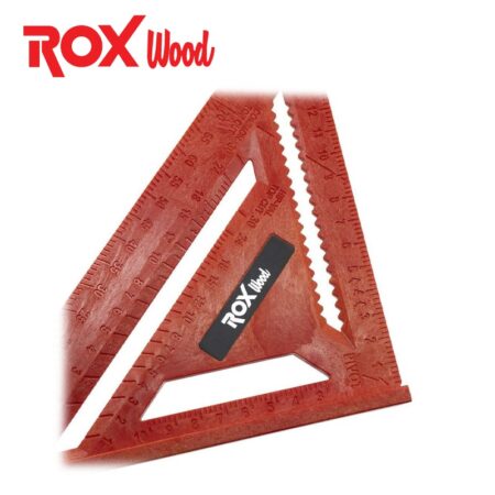 Дърводелски триъгълник - шаблон 175 мм, ABS пластмаса / ROX 153ROX0022 / 6
