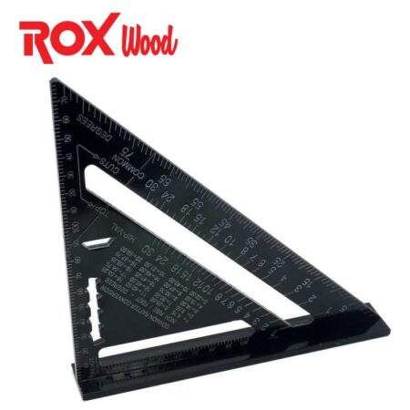 Дърводелски триъгълник - шаблон 175 мм, алуминий / ROX 153ROX0023 / 2