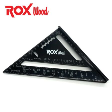 Дърводелски триъгълник - шаблон 175 мм, алуминий / ROX 153ROX0023 / 1