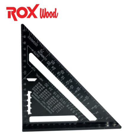 Дърводелски триъгълник - шаблон 175 мм, алуминий / ROX 153ROX0023 / 7