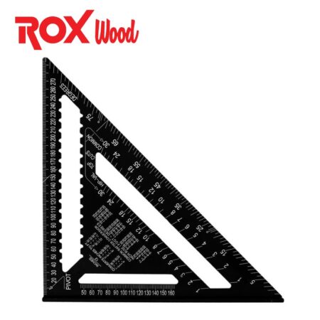 Дърводелски триъгълник - шаблон 175 мм, алуминий / ROX 153ROX0023 / 8