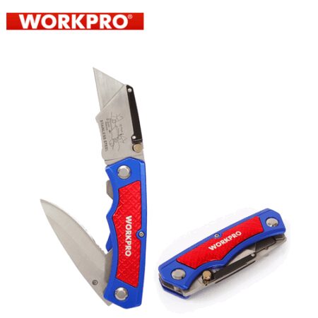 Двустранен сгъваем нож / Workpro W011011 / 4