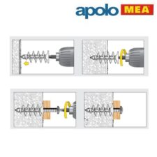 Дюбел за гипсокартон и тънки стени (4-5mm, 100 бр.) /MEA IPL95/