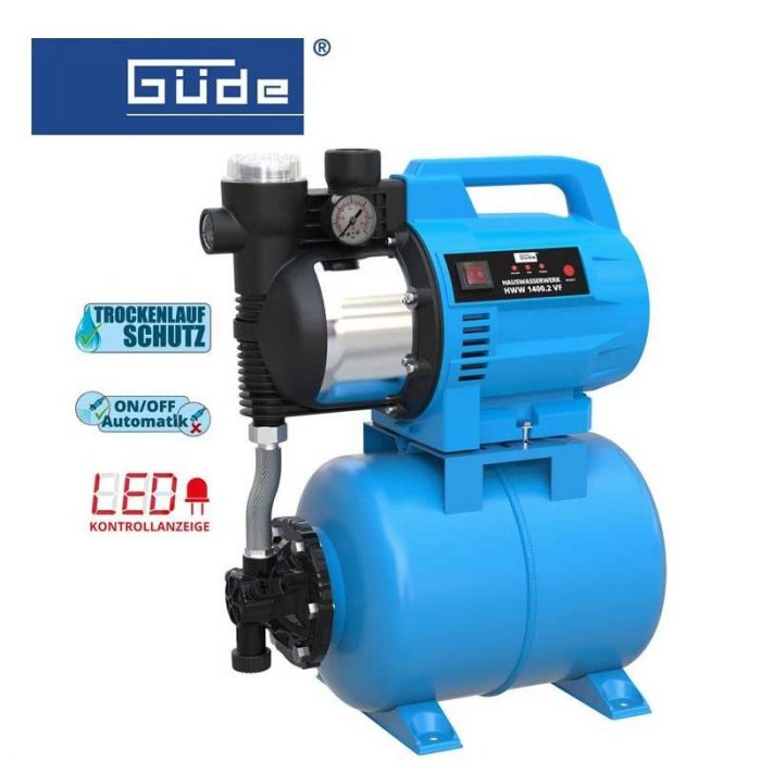 Електронен хидрофор 1400 W GUDE HWW 1400.2 VF / 93908 / 2