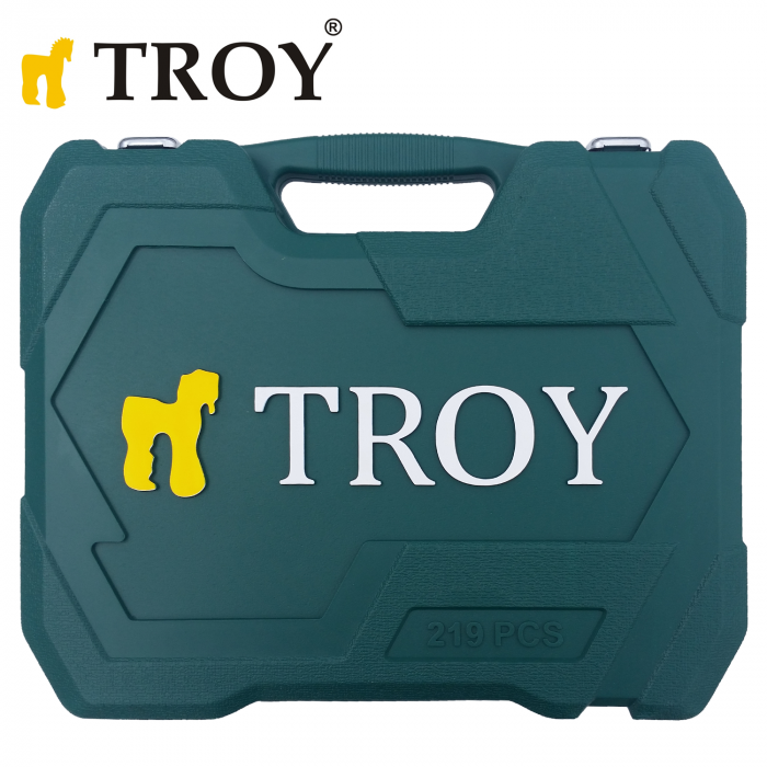 Гедоре Комплект 219 части 1/4“, 3/8“, 1/2“, Troy 26104 3