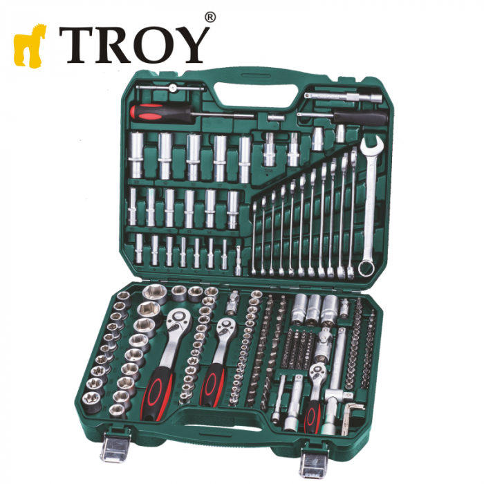 Гедоре Комплект 219 части 1/4“, 3/8“, 1/2“, Troy 26104 1