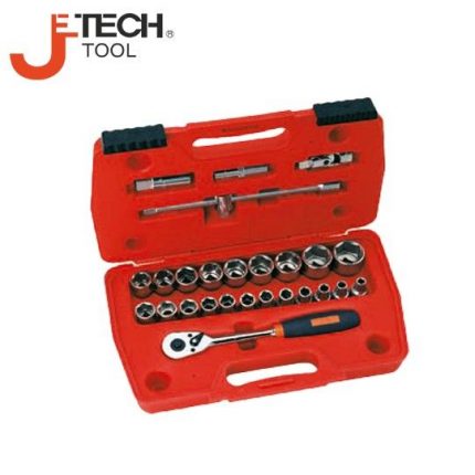 Гедоре комплект тресчотка с вложки 1/2“, 27части /JeTECH Je SK1/2-27SP/