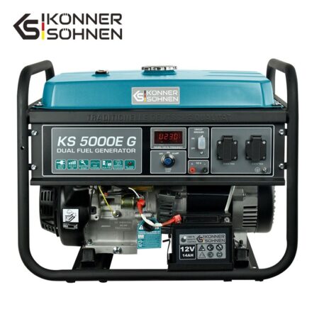 Генератор за ток на газ(LPG)/бензин с AVR, 4000W, 230V / KS 5000E G / 3