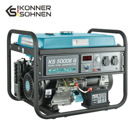Генератор за ток на газ(LPG)/бензин с AVR, 4000W, 230V / KS 5000E G / 2