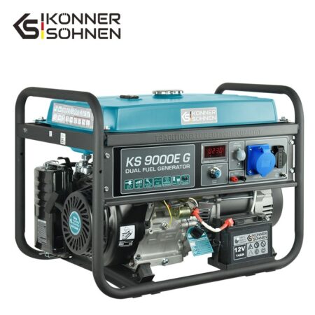 Генератор за ток на газ LPG/бензин с AVR 6000W / KS 9000E G / 2